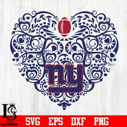 new york giants heart svg, digital download