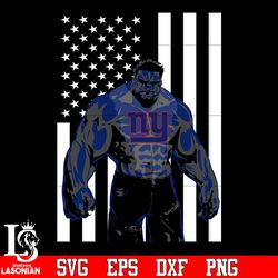 new york giants hulk flag svg, digital download