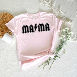 ACDC Mama Shirt, Mother AC/DC Shirt, Heavy Metal Mom Shirt, Shirts for Mom, Mother Day Gift, Rock Mama Shirt, Cool Mom S
