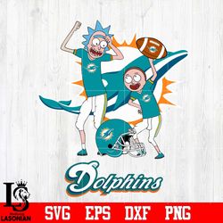 rick and morty miami dolphins svg , digital download