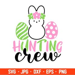 hunting crew svg, happy easter svg, easter egg svg, spring svg, cricut, silhouette vector cut file