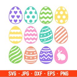 easter eggs svg, happy easter svg, easter egg svg, spring svg, cricut, silhouette vector cut file