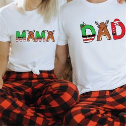 personalized mama dad christmas matching gift set, new mom christmas gift, new dad christmas gift, mom dad first christm