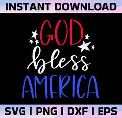 God Bless America SVG Cut File, 4th of July SVG Files, Independence Day Svg Pack, America Svg Files, USA Svg Cricut, 4th