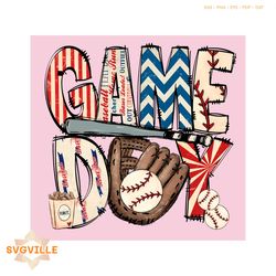 baseball game day sports mom svg graphic design files