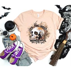 halloween shirt, it's the most wonderful time of the year skeleton t-shirt, halloween t-shirt, vintage halloween t-shirt