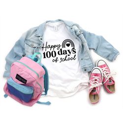 happy 100 days of school shirt, teacher gifts, 100th day of school, teacher appreciation, 100 days brighter, back to sch