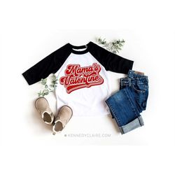 Toddler Boy Valentine Shirt, Boys Valentines Day Shirt Retro, Toddler Valentine T-Shirt, Mamas Valentine TShirt, Baby Bo