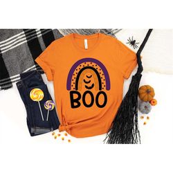 boo shirt, halloween boo shirt, cute boo shirt, boo rainbow shirt, halloween boo, rainbow shirt, happy halloween day, ha