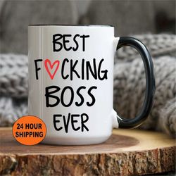 gift for boss, bosses gift, boss mug, coffee mug for boss, best boss ever, funny boss gift, going away gift for boss, bo