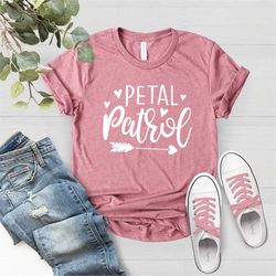 petal patrol shirt, flower girl shirt, flower girl proposal gift,  flower girl proposal gift