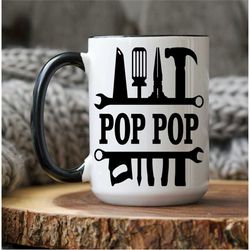 pop pop mug, pop pop gift, pop pop, pop pop coffee mug, custom pop pop gift, grandpa mug, personalized pop pop gift, pop