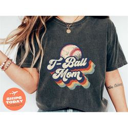 retro tee-ball mom shirt, om shirts, shirt for mother, baseball shirt, game day shirt, t-ball mom shirt, women shirt, re