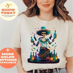 happy cinco de mayo shirt, mexican skull with flowers shirt, sombrero shirt, mexican shirt, cinco de mayo party shirt, c