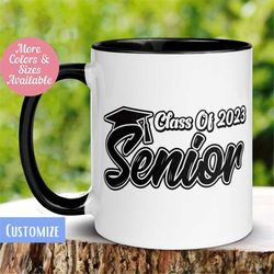 senior mug, graduation gift, high school graduation, college graduation, class of 2023, masters phd graduation present 4