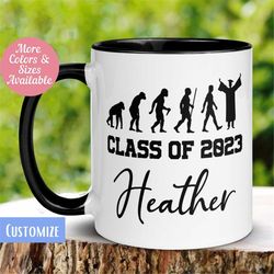 personalized graduation gift mug, graduation gift, high school graduation, college graduation, class of 2023, phd gradua