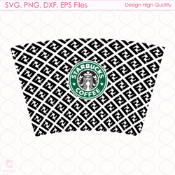 gucci  wrap for starbucks cup svg, trending svg, gucci starbucks cup, gucci starbucks svg, starbucks wrap svg, gucci