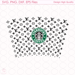 Louis vuitton starbucks wrap svg