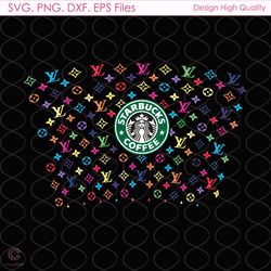 Louis Vuitton Full Wrap For Starbucks Cup Svg, Trending Svg