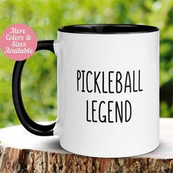 pickleball mug, funny player mug, pickleball legend, hobby mug, pickleball lover, tea coffee cup, gift for grandmother,