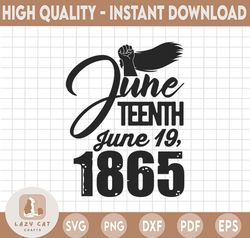 Juneteenth Box June 19, 1865 SVG Cricut or Silhouette Cut File, Digital Cut File. Svg,Eps,Dxf,Pdf,Png.