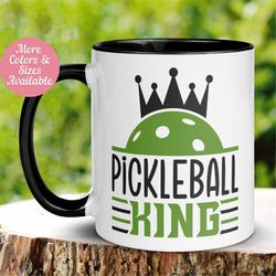 pickleball mug king, pickleball player mug, hobby mug, pickleball lover mug, tea coffee cup, pickleball game, gift for g