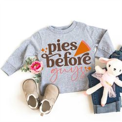 funny thanksgiving shirt toddler girl, retro thanksgiving shirts for kids, baby girl thanksgiving outfit, pies before gu