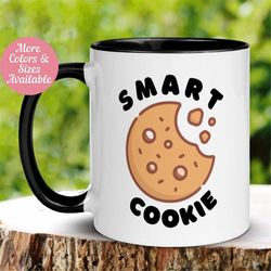 graduation mug, college graduation gift, high school graduation, masters degree, smart cookie mug, graduation gift, funn