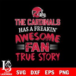 atlanta falcons awesome fan true story svg, digital download