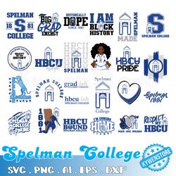 spelman college svg, hbcu svg, hbcu bundle svg, cut files, svg files for cricut, silhouette cut files, digital download