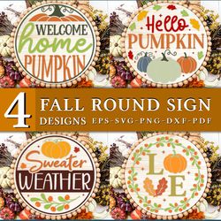 round sign fall svg bundle, thanksgiving svg, turkey