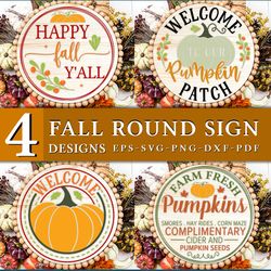 round sign fall svg bundle, thanksgiving svg, turkey