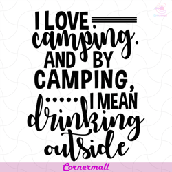 le vere donne non stanno in hotel ma in campeggio svg, camping svg, camper svg, let's go camping, silhouette