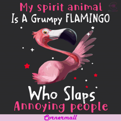 my spirit animal is grumpy flamingo svg, trending svg, slaps svg, annoying svg, spirit animal svg, grumpy svg, flamingo