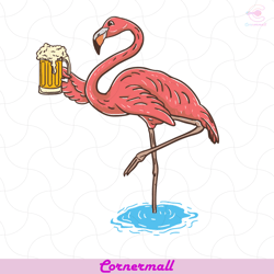 flamingo drinking beer svg, trending svg, flamingo svg, drinking svg, beer svg, beer lovers svg, funny flamingo svg