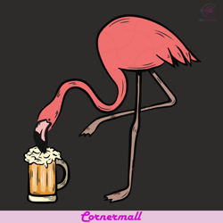 flamingo drinking beer svg, trending svg, flamingo svg, beer svg, funny flamingo svg, beer lovers svg, drinking beer svg