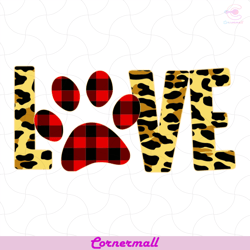 love svg, animal svg, leopard svg, dog paw svg, dog lover svg, footprints svg, leopard color svg, heart svg, love animal