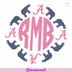 rmb svg, animal svg, elephant svg, strong animal svg, rmb logo svg, funny animal svg, love animal svg, animal lovers svg