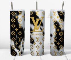 lv golden cow tumbler, 20oz tumbler, cold cup wrap