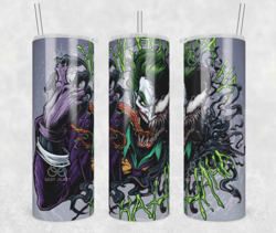 the joker tumbler wrap, horror tumbler wrap, 20oz skinny png