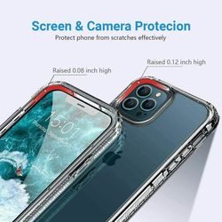 apple iphone 13 12 11 pro x xr xs max se mini shockproof clear case bumper