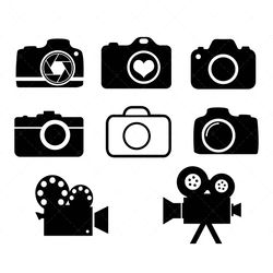 camera svg, png, pdf, photographer svg, camera clip art