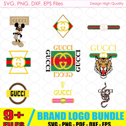 gucci logo bundle svg, disney bundle logo, chanel logo svg, lv logo svg, gucci logo svg, fashion logo svg