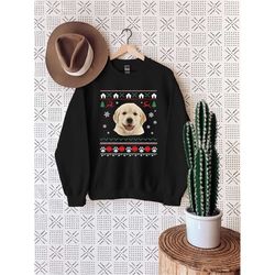 custom photo ugly christmas, custom dog sweatshirt, christmas dog lover gift, gift for dog mom, custom dog picture hoodi