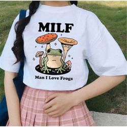 retro frog shirt-funny shirt,funny tshirt,funny crewneck,graphic tees,graphic sweatshirt,sarcastic tshirt,mushroom shirt