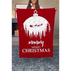 personalized name blanket, merry christmas blanket, christmas deer blanket, love letter blanket