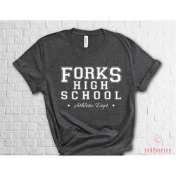 forks high school shirt, high school forks washington shirt, twilight shirt, cute high school forks shirt, city of forks