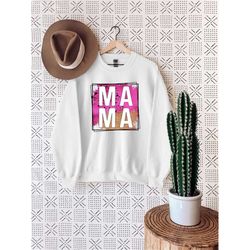 mom sweatshirt, new mom gift, mama sweatshirt,  cool mom, first mothers day gift, personalized  mama gift