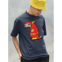 flash sloth shirt -gifts for men,graphic tees for men,t shirt men,shirts for men,funny shirts,lazy sweatshirt,sloth shir