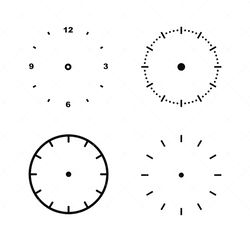 clock face svg bundle, png, pdf, clock numbers svg